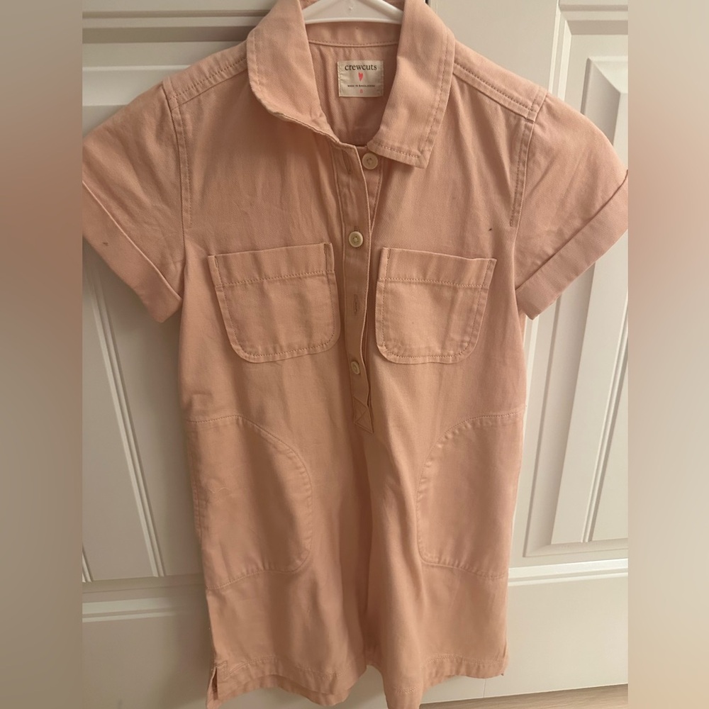 NWOT Girls Pink Denim Dress Size 8
